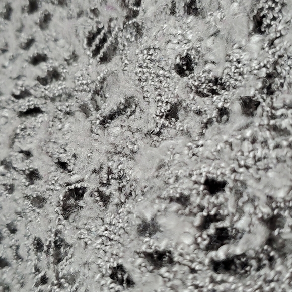 Belldini Gray Crochet Knit Long Sleeve Open Cardigan Sweater - Picture 14 of 14